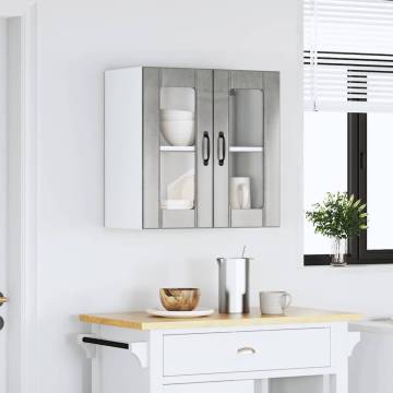 Lucca Kitchen Wall Cabinet - Concrete Grey Engineered Wood