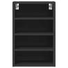 Hanging Cabinet Black - 40x29.5x60 cm Engineered Wood