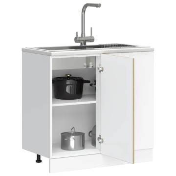 Sonoma Oak Sink Base Cabinet - Durable & Stylish Storage