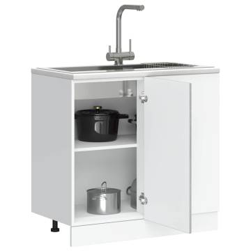 Sink Base Cabinet Lucca Grey Sonoma - Stylish & Durable Storage