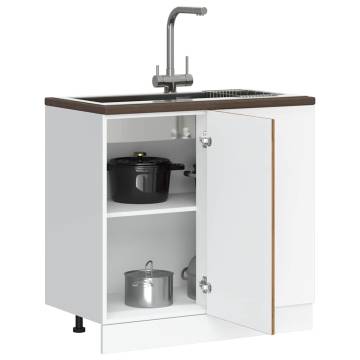 Sink Base Cabinet Lucca - Old Wood | Ample Storage Solution