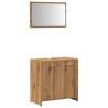 Stylish Bathroom Cabinet with Mirror - Artisan Oak