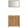 Stylish Bathroom Cabinet with Mirror - Artisan Oak