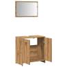 Stylish Bathroom Cabinet with Mirror - Artisan Oak