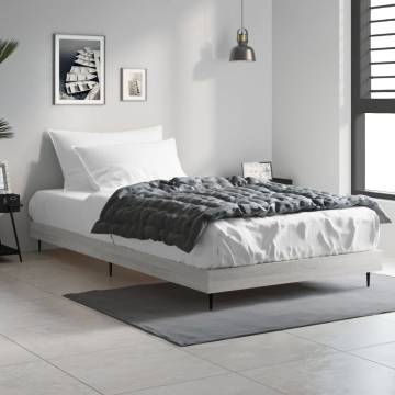 Stylish Grey Sonoma Bed Frame 100x200 cm - Hipomarket