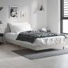 Bed Frame Grey Sonoma 100x200 cm Engineered Wood Colour grey sonoma Size 100 x 200 cm 