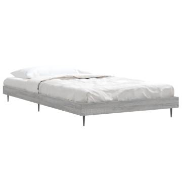 Stylish Grey Sonoma Bed Frame 100x200 cm - Hipomarket