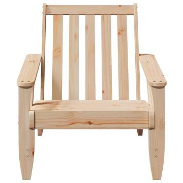 Garden Adirondack Chair - Solid Pine, 75x77x77 cm