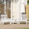  Garden Adirondack Chairs 2 pcs White 75x77x77 cm Solid Wood Pine Colour white Quantity in Package 2 