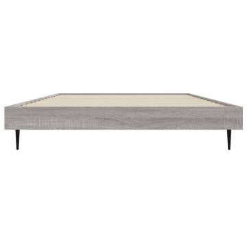 Stylish Grey Sonoma Bed Frame 100x200 cm - Hipomarket