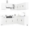  11 Piece Kitchen Cabinet Set Lucca White Engineered Wood Colour white Quantity in Package 1 Model lucca Number of 11 