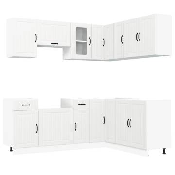 11 Piece Lucca White Kitchen Cabinet Set - Elegant & Durable