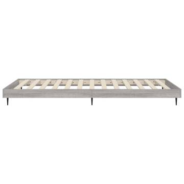 Stylish Grey Sonoma Bed Frame 100x200 cm - Hipomarket