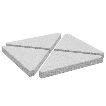 Umbrella Weight Plates - 14 kg Grey Granite Set of 4