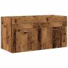 3 Piece Bathroom Furniture Set - Old Wood Stylish & Functional