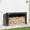 VidaXL Firewood Rack with Rain Cover - 100x40x200 cm