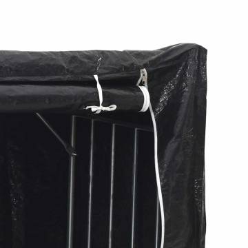 VidaXL Firewood Rack with Rain Cover - 100x40x200 cm