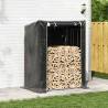 vidaxL Firewood Rack with Rain Cover - Durable & Spacious