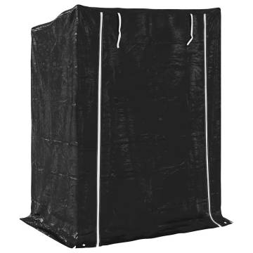 vidaxL Firewood Rack with Rain Cover - Durable & Spacious