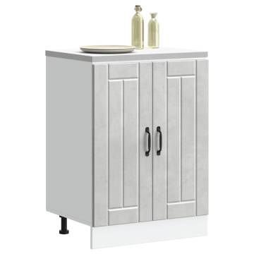 Sink Base Cabinet Lucca in Concrete Grey - Durable & Stylish