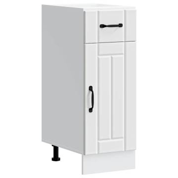 Kitchen Base Cabinet Lucca White - Engineered Wood Storage