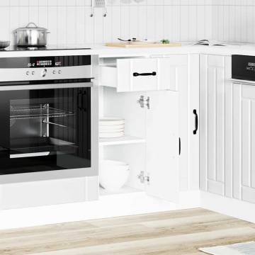 Kitchen Base Cabinet Lucca White - Engineered Wood Storage