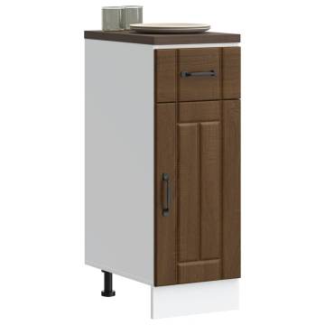 Lucca Brown Oak Kitchen Base Cabinet | Hipomarket