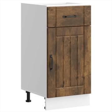 Lucca Smoked Oak Kitchen Base Cabinet - Optimized Storage