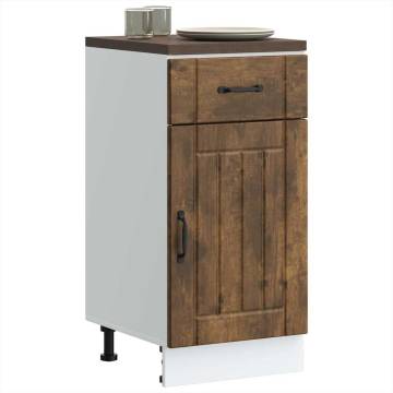 Lucca Smoked Oak Kitchen Base Cabinet - Optimized Storage