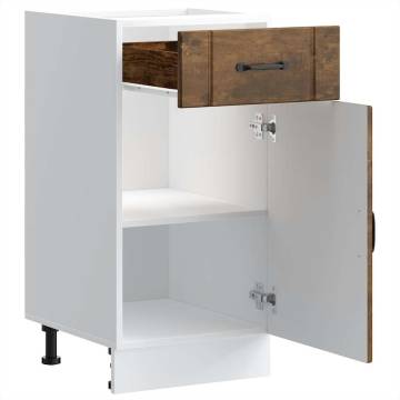 Lucca Smoked Oak Kitchen Base Cabinet - Optimized Storage