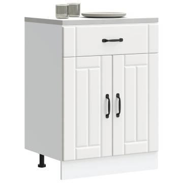 Kitchen Base Cabinet Lucca White - Durable & Spacious Storage