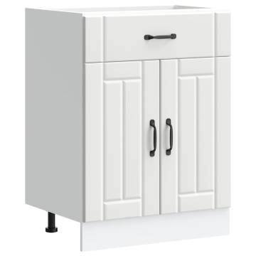 Kitchen Base Cabinet Lucca White - Durable & Spacious Storage