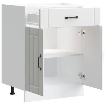 Kitchen Base Cabinet Lucca White - Durable & Spacious Storage