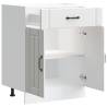 Kitchen Base Cabinet Lucca White - Durable & Spacious Storage