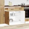  Kitchen Base Cabinet Lucca Artisan Oak Engineered Wood Colour artisan oak Quantity in Package 1 Model 1x bottom cabinet (2 doors 2 drawers) 80 cm Number of 