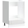 Oven Cabinet Lucca - High Gloss White & Engineered Wood