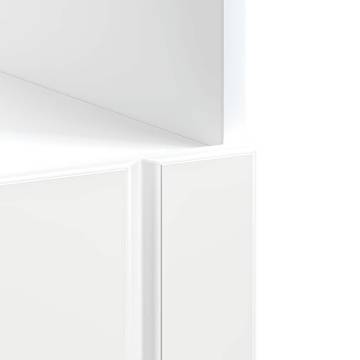 Oven Cabinet Lucca - High Gloss White & Engineered Wood