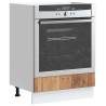  Oven Cabinet Lucca Old Wood Engineered Wood Colour old wood Quantity in Package 1 Model oven cabinet 60 cm Number of 