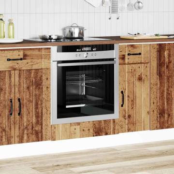 Oven Cabinet Lucca - Classic Old Wood Storage Solution