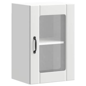 Lucca White Kitchen Wall Cabinet with Glass Door - HipoMarket