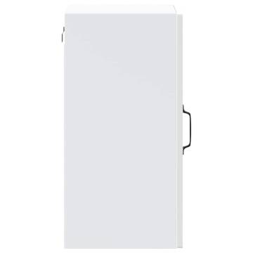 Lucca White Kitchen Wall Cabinet with Glass Door - HipoMarket