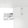 Lucca White Kitchen Wall Cabinet with Glass Door - HipoMarket