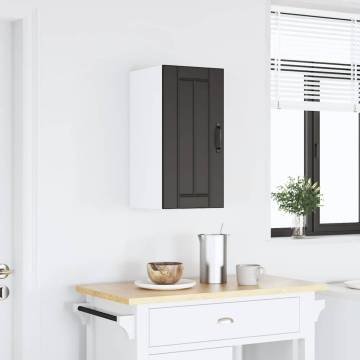 Lucca Black Kitchen Wall Cabinet - Stylish Storage Solution