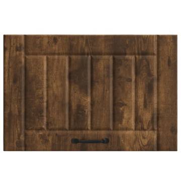 Stylish Kitchen Wall Cabinet Lucca - Smoked Oak Finish