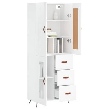 Highboard High Gloss White - Stylish Storage Solution