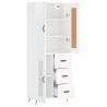 Highboard High Gloss White - Stylish Storage Solution