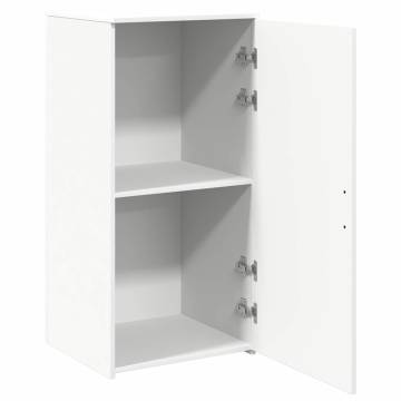 Storage Cabinet White 50x45x103.5 cm - Durable Engineered Wood