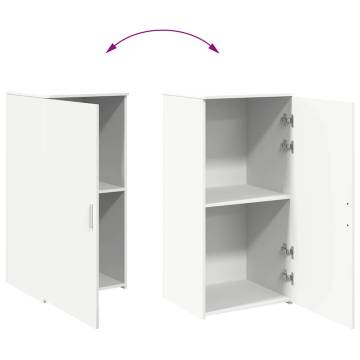 Storage Cabinet White 50x45x103.5 cm - Durable Engineered Wood