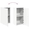 Storage Cabinet White 50x45x103.5 cm - Durable Engineered Wood