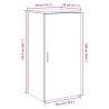 Storage Cabinet White 50x45x103.5 cm - Durable Engineered Wood